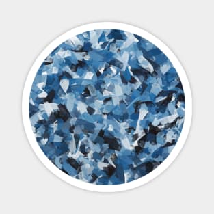 Cloudy Day Abstract Painting Magnet